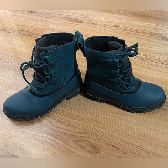 Sorel Joan of arctic NEXT size 5.5 women 3.5 kids in blue w/ speckled sole - Picture 6 of 6